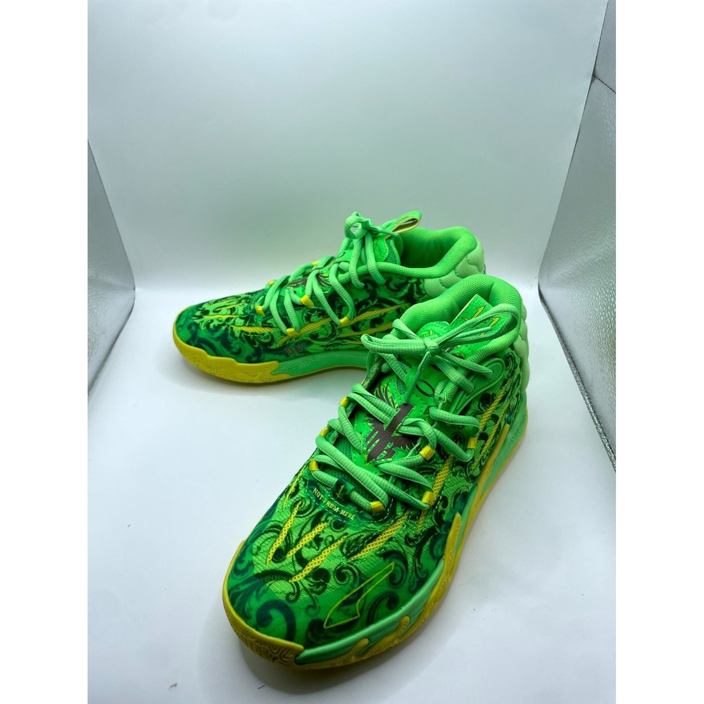 Puma LaMelo Ball MB.03 379327-01 Men US 5.5 Sneakers Green Yellow Athletic Shoes